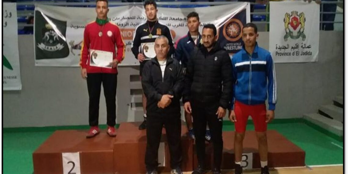 تألق أبطال نادي الكوكب المراكشي للمصارعة بنهائي البطولة الوطنية شبان
