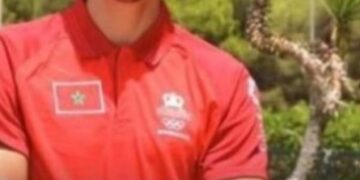 لحظة توديع عداء الكوكب المراكشي عبد العاطي الكص في اتجاه أولمبياد طوكيو