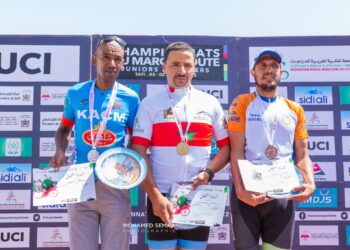 دراج الكوكب المراكشي المصطفى إيوي يتوج وصيفا لبطل المغرب في سباق الدراجات