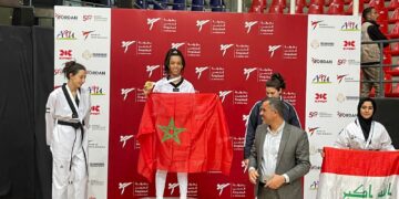عين بطلة الكوكب المراكشي التيكواندو على بطولة العالم