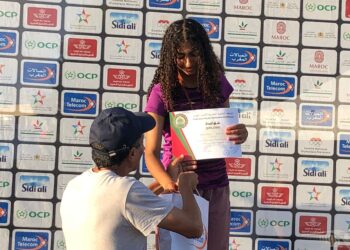 نجمة الكوكب المراكشي نهال غودريني تتوج بطلة المغرب في ألعاب القوى