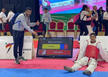 النجم الصاعد للكوكب المراكشي في التيكواندو زكرياء دليل بالبرازيل