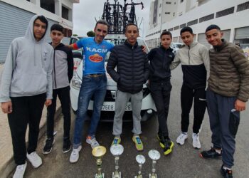 ثلاثي صغار الكوكب المراكشي للدراجات يعتلي منصة التتويج