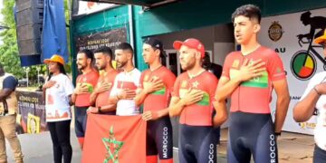 أشرف الدغمي يقود زملاءه بالمنتخب الوطني للفوز بالمرحلة الأولى لطواف البينين للدراجات