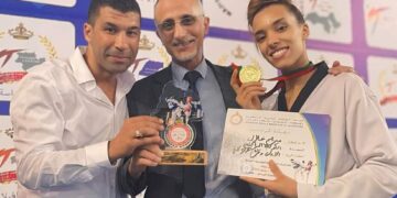 للمرة الثالثة على التوالي ، نجمة الكوكب المراكشي مريم خلال بطلة للمغرب في التيكواندو