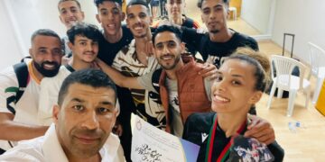 للمرة الثالثة على التوالي ، نجمة الكوكب المراكشي مريم خلال بطلة للمغرب في التيكواندو