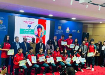 نجمة الكوكب الرياضي المراكشي لطيفة الجواهري تتوج ضمن بطلات أولمبياد التكواندو المدرسي