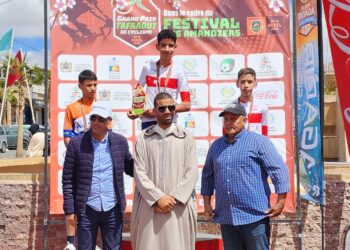 سباق تافراوت للدراجات ، خمس ميداليات للكوكب المراكشي