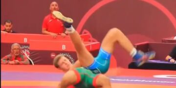 لحسن أيت العسري موه مثلت الكوكب المراكشي في بطولة أفريقيا للمصارعة